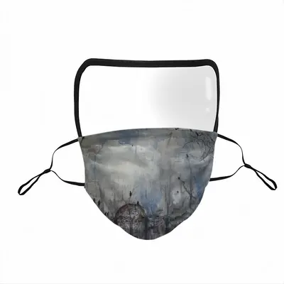 Blackbirds In Winter Eye Face Mask