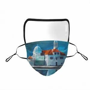 Monastery On The Island Eye Face Mask