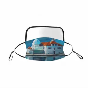 Monastery On The Island Eye Face Mask