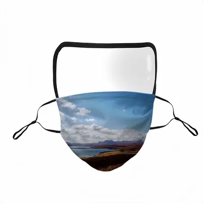 Snowy Mountains Of Tongue Eye Face Mask