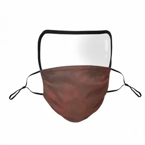 Burnt Red Clouds Eye Face Mask