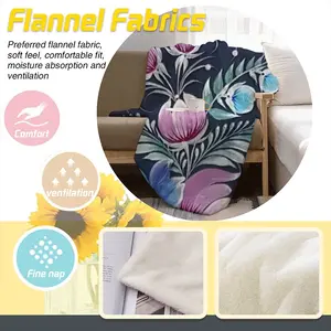 Night Pleasure Flannel Blanket (Multi-Size, Vertical)