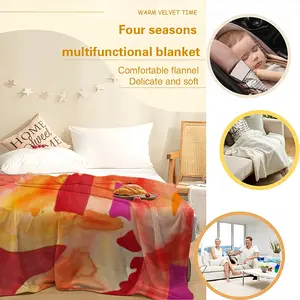 Sol Amans Sun Lover Flannel Blanket (Multi-Size, Vertical)