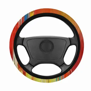 Rural Cottages Car Steering Wheel Cover