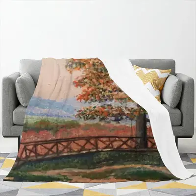 Autumn In The Country Flannel Blanket (Multi-Size, Vertical)