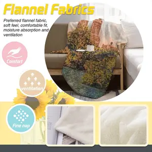 Central Park Upper West Side Flannel Blanket (Multi-Size, Vertical)