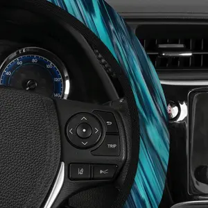 Blue Phoenix Car Steering Wheel Cover