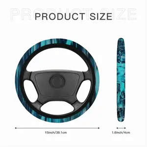 Blue Phoenix Car Steering Wheel Cover