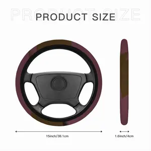 Portrait Of A Man With A Beard Car Steering Wheel Cover