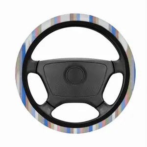 White Crosses Car Steering Wheel Cover