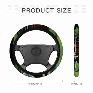 Village Silence Car Steering Wheel Cover