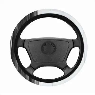 Snowy Day Car Steering Wheel Cover