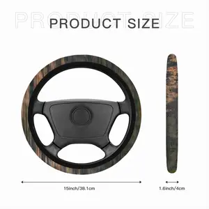 Golden Sunset Car Steering Wheel Cover