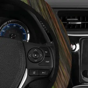 Mountain View Car Steering Wheel Cover