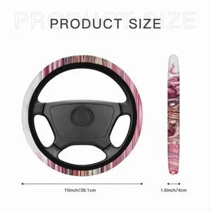 Raspberry Bloom Car Steering Wheel Cover