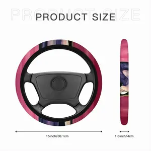 Pink Flamingo Car Steering Wheel Cover