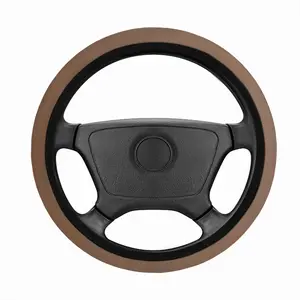 Lagoon With One Boat Car Steering Wheel Cover