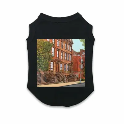 Brownstone Buildings New York City Pet Vest