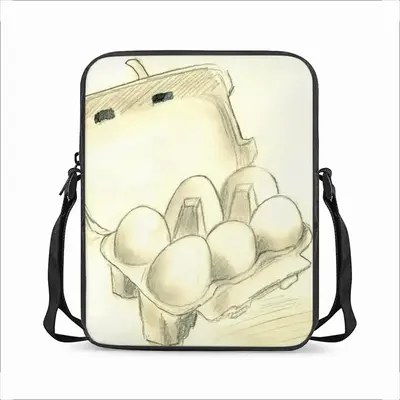 6 Eier Im Karton Six Eggs In The Cardboard Long Strip Shoulder Bag