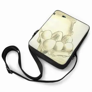 6 Eier Im Karton Six Eggs In The Cardboard Long Strip Shoulder Bag