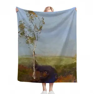 White Gum Trees Flannel Blanket (Multi-Size, Vertical)