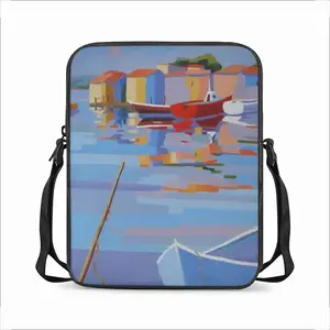 A Little Fishing Harbour In The South Of France Long Strip Shoulder Bag