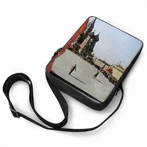 Lady In Red Square Long Strip Shoulder Bag