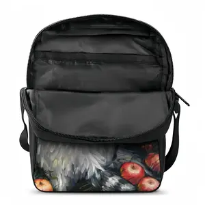 Raccoon Celebrating Apples Harvest Ii Long Strip Shoulder Bag