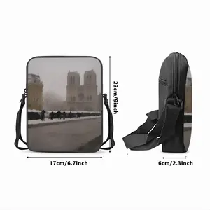 Notre Dame Of Paris From Quai St Michel Long Strip Shoulder Bag