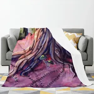 Anguish Flannel Blanket (Multi-Size, Vertical)