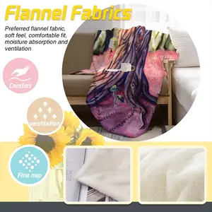 Anguish Flannel Blanket (Multi-Size, Vertical)