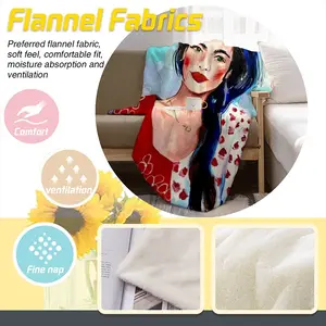 Feme Flannel Blanket (Multi-Size, Vertical)