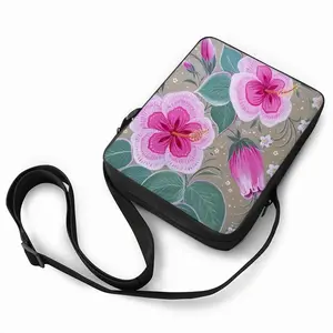 Purple Flowerbed Long Strip Shoulder Bag