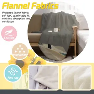 La Draille Flannel Blanket (Multi-Size, Vertical)