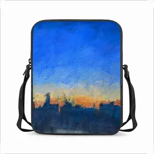 Sunset Cityscape Long Strip Shoulder Bag