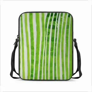 Green Lines Long Strip Shoulder Bag