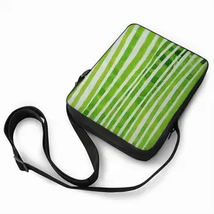 Green Lines Long Strip Shoulder Bag