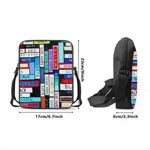 Colour Word Long Strip Shoulder Bag