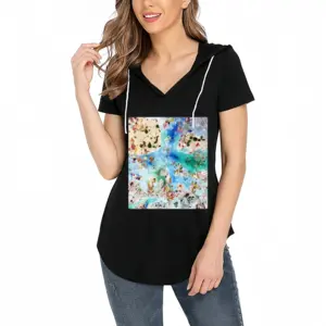 Women Islands #6 V-tie cap Short Sleeve T-Shirt