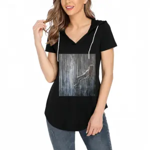 Women In Between V-tie cap Short Sleeve T-Shirt