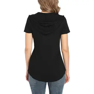 Women In Between V-tie cap Short Sleeve T-Shirt