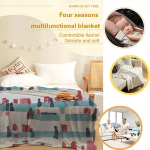 Checkout Flannel Blanket (Multi-Size, Vertical)