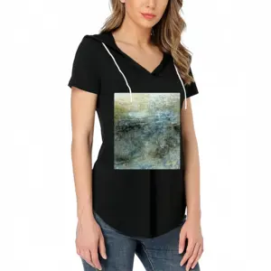 Women Landscapes On Paper 04 V-tie cap Short Sleeve T-Shirt