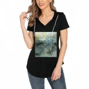 Women Landscapes On Paper 04 V-tie cap Short Sleeve T-Shirt