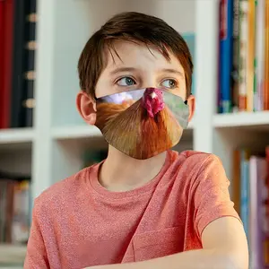 Rooster Stare Down Children's Mask