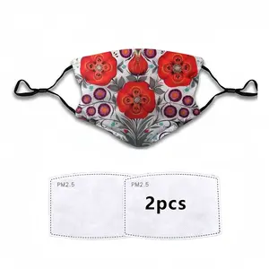 Poppy Flowers In A Pot Children's Mask