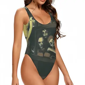 Women Appearing One Piece Swimsuit