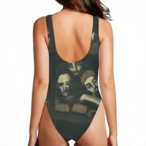 Women Appearing One Piece Swimsuit