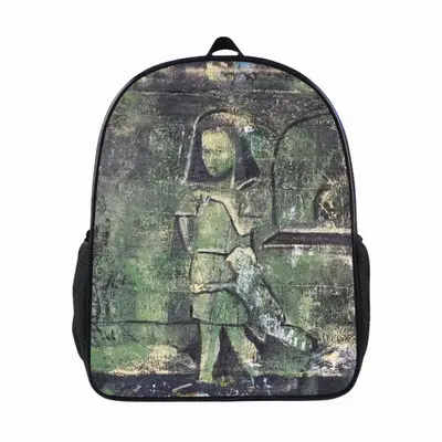 Alone With Cat 14 Inch Student Bag