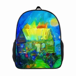 House On Fire 14 Inch Student Bag